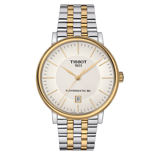 Tissot Carson Premium Powermatic 80 Stainless Steel - Yellow Gold / Silver / Bracelet